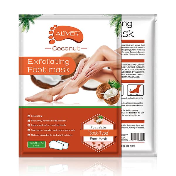 Aliver Exfoliating Foot Mask قناع تقشير القدم من أليفر