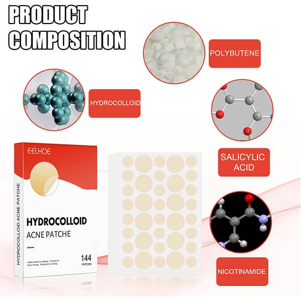 EELHOE Hydrocolloid Acne Patch لاصقات حب الشباب من إيلهو - Image 2