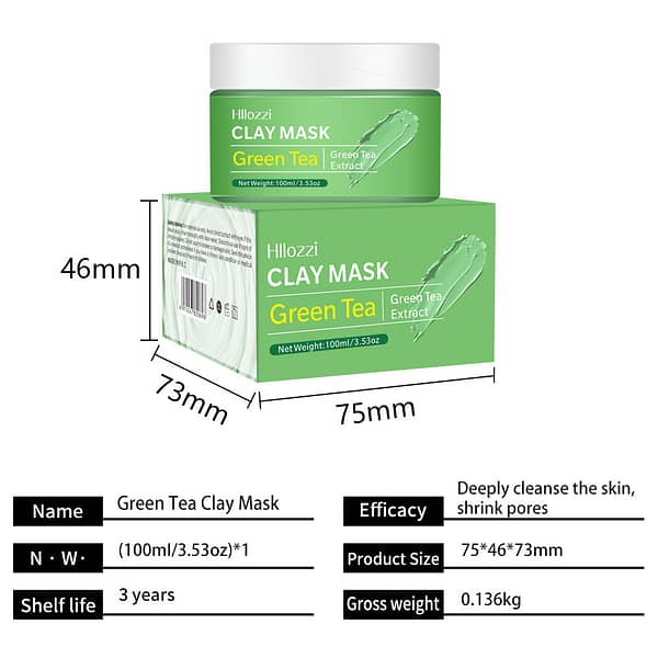 Hllozzi Dead Sea Clay Mask قناع طين البحر الميت من هلوزي - Image 2