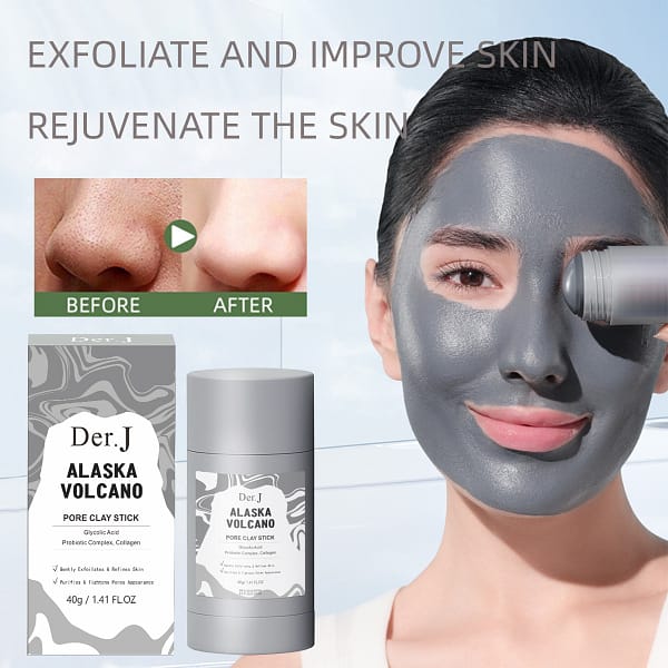 Alaska Volcano Mud Pore Cleaning Stick قلم تنظيف المسام بطين بركان الآسكا